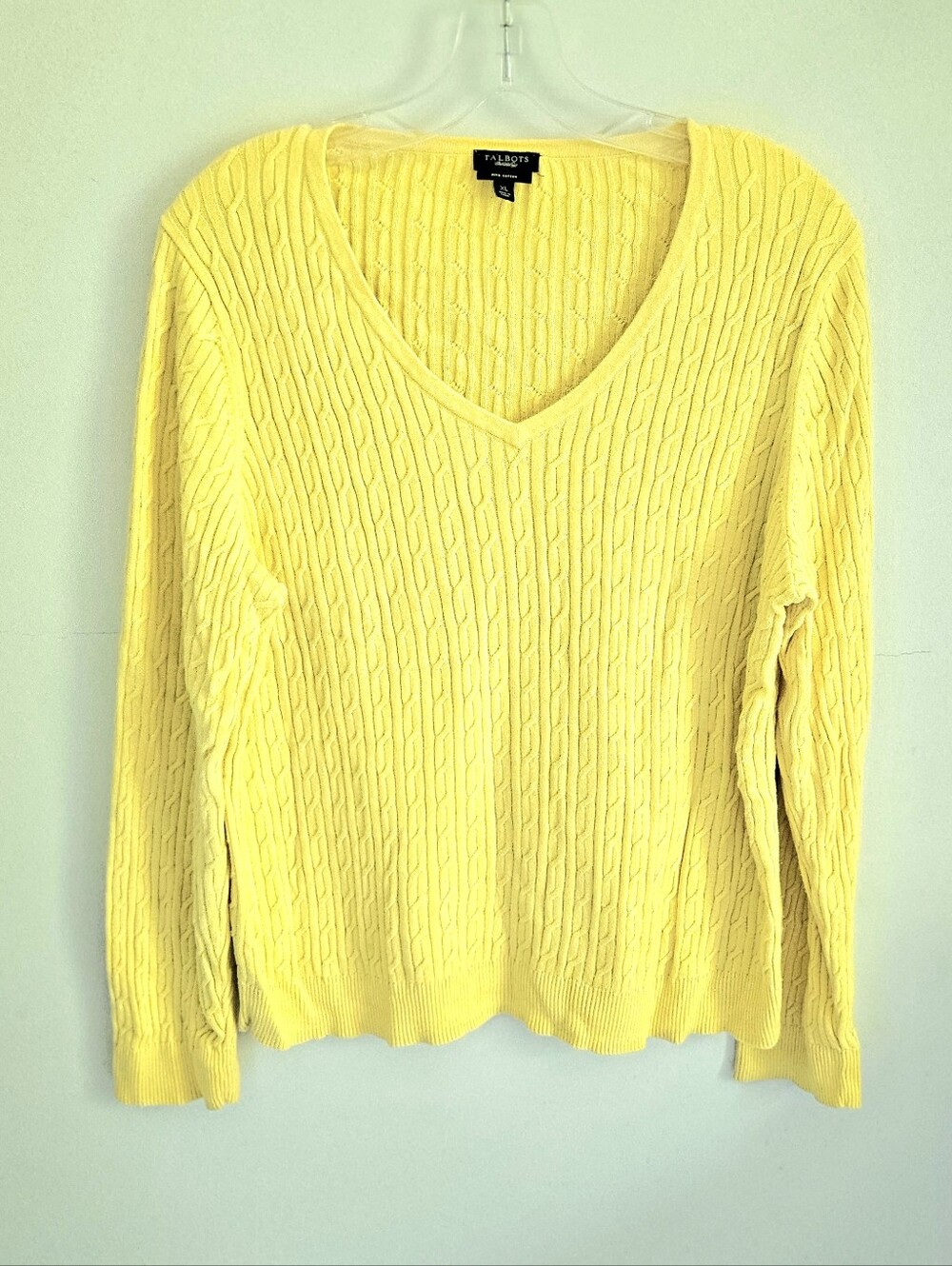 Talbots Collection Pima Cotton Cable Knit Sweater